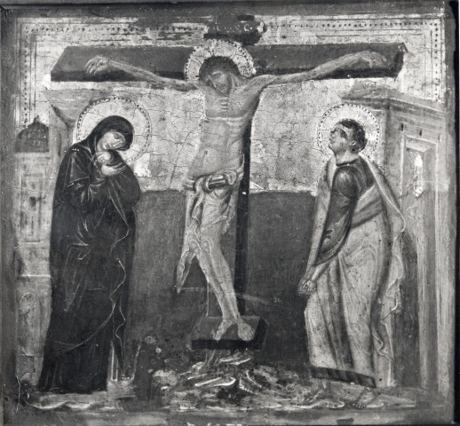 Anonimo — Ecole Siennoise - XIV siècle - Crucifixion — insieme